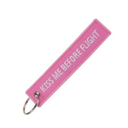 Kiss Me Before Flight (Roze) - Sleutelhanger - Motor - Scooter - Auto - Universeel - Accessoires