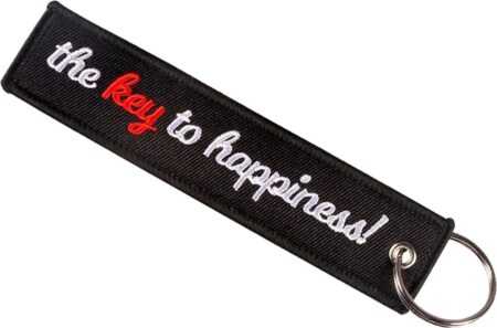 Key To Happiness Rood - Sleutelhanger - Motor - Scooter - Auto - Universeel - Accessoires