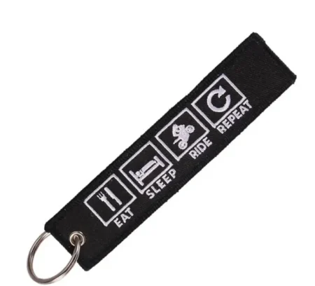 Eat Sleep Ride Repeat - Sleutelhanger - Motor - Scooter - Auto - Universeel - Accessoires